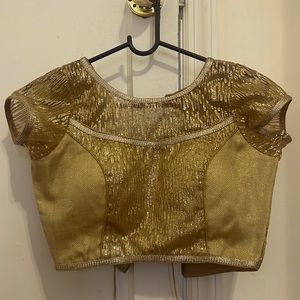 Gold Lehenga/Saree Blouse
